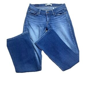 Womens 5 Levi's 524‎ Super Low Flare Blue Jeans Medium Wash Y2K preppy